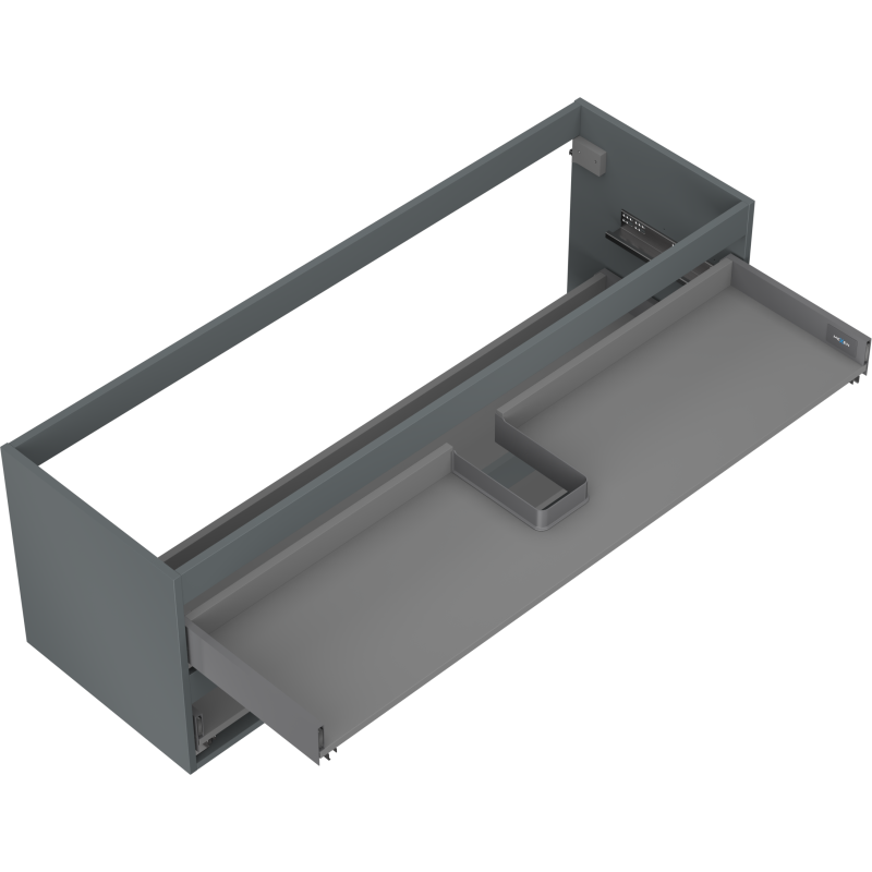 Mexen Box-A corpo dell'armadietto sotto lavabo 140 cm, 2 cassetti, grafite opaco - 91AX0-1400-470-2-66