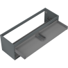 Mexen Box-A Korpus Waschbeckenschrank 140 cm, 2 Schubladen, Graphit Matt - 91AX0-1400-470-2-66
