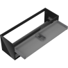 Mexen Box-A valamualuse kapi korpus 140 cm, 2 sahtlit, must läige - 91AX0-1400-470-2-70