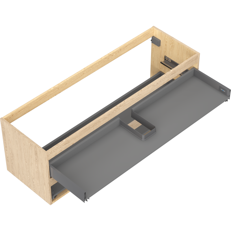 Mexen Box-A korpus szafki podumywalkowej 140 cm, 2 szuflady, dąb - 91AX0-1400-470-2-81