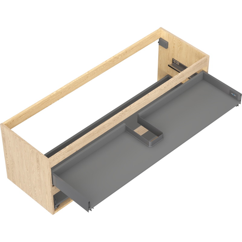 Mexen Box-A valamu aluse kapi raam 140 cm, 2 sahtlit, tamm - 91AX0-1400-470-2-81