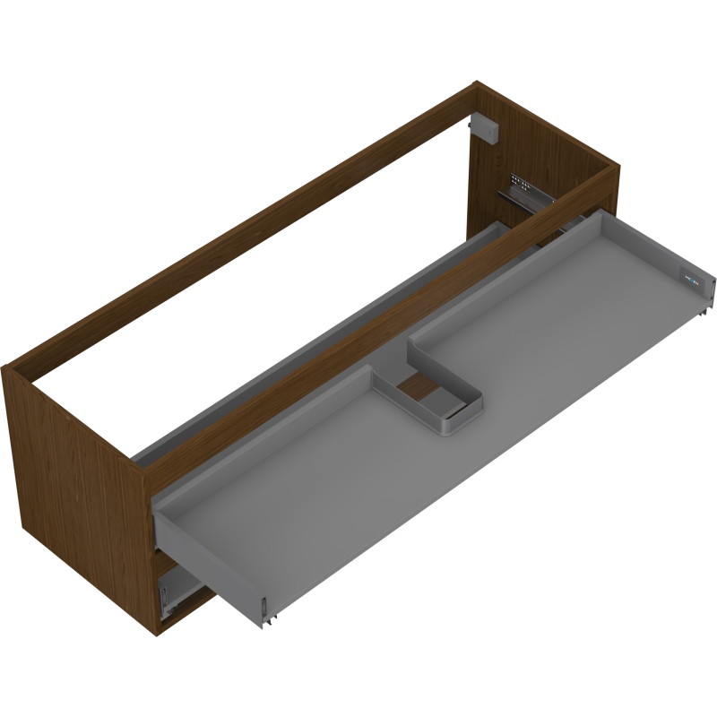 Mexen Box-A valamualuse kapi korpus 140 cm, 2 sahtlit, pähkel - 91AX0-1400-470-2-86