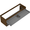 Mexen Box-A valamualuse kapi korpus 140 cm, 2 sahtlit, pähkel - 91AX0-1400-470-2-86