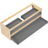 Mexen Box-A valamu aluse kapi raam 140 cm, 2 sahtlit, tamm - 91AX0-1400-470-2-81