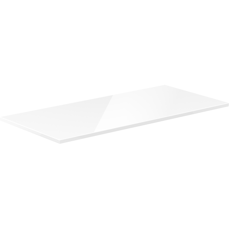 Mexen Uni Waschbeckenschrankplatte 80 cm, weiß glänzend - 91AXX-0804-464-18-00
