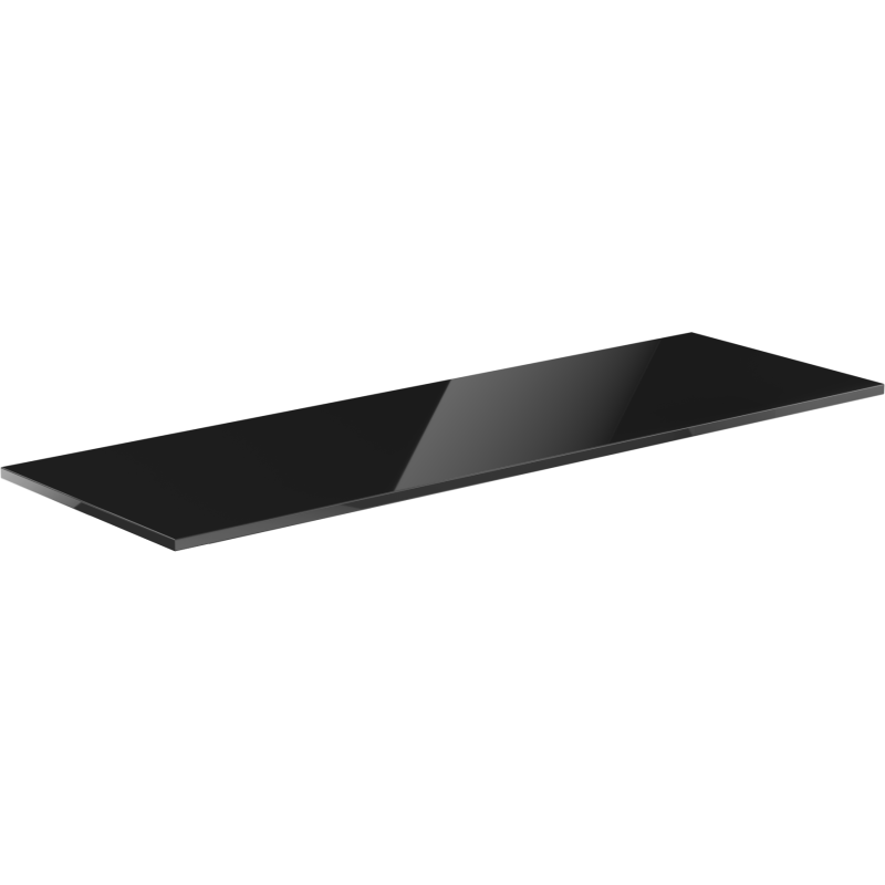 Mexen Uni countertop slab 140 cm, black gloss - 91AXX-1404-464-18-70