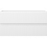 Mexen Rivel badkamerkastje onder wastafel 90 cm, 2 laden, gegroefd, wit mat - 91A20-09047-2-BFF01