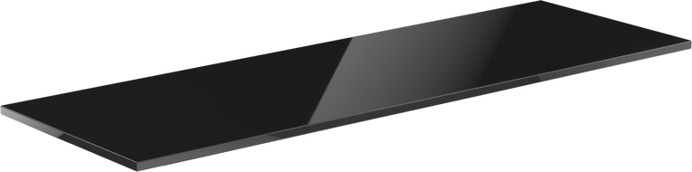 Mexen Uni Aufsatzplatte 160 cm, schwarz glänzend - 91AXX-1604-464-18-70