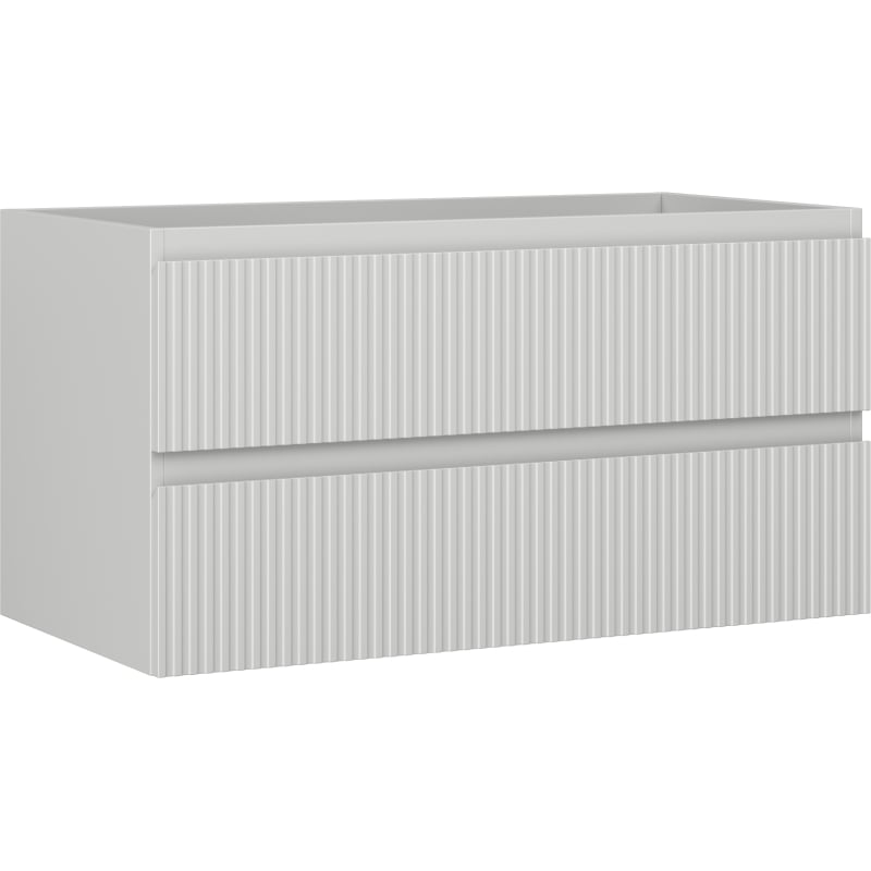 Mexen Rivel vannitoa kapp valamualune 90 cm, 2 sahtlit, sooneline, hall matt - 91A20-09047-2-BFF62