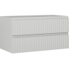 Mexen Rivel vannitoa kapp valamualune 90 cm, 2 sahtlit, sooneline, hall matt - 91A20-09047-2-BFF62