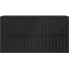 Mexen Rivel bathroom cabinet under wash basin 90 cm, 2 drawers, fluted, black matte - 91A20-09047-2-BFF71