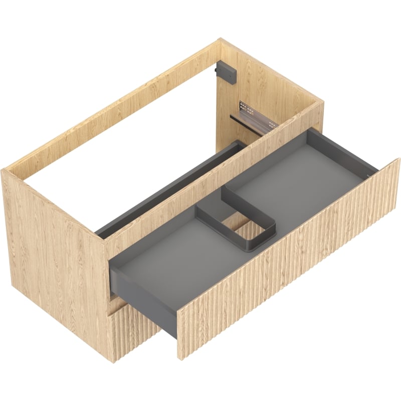 Mexen Rivel vannitoakapp 90 cm, 2 sahtlit, soonitud, tamm - 91A20-09047-2-BFF81