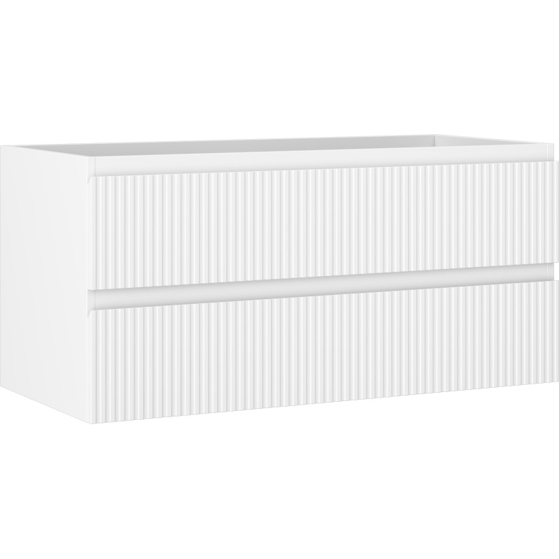 Mexen Rivel vannitoa valamualune kapp 100 cm, 2 sahtlit, sooniline, valge matt - 91A20-10047-2-BFF01