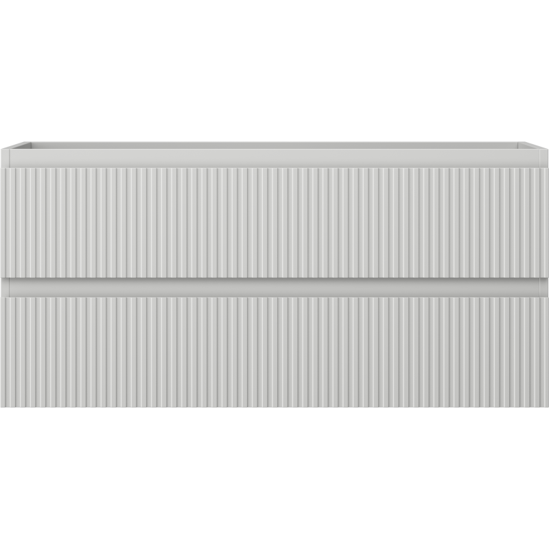 Mexen Rivel armoire de salle de bain sous lavabo 100 cm, 2 tiroirs, rainurée, gris mat - 91A20-10047-2-BFF62