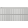 Mexen Rivel Badezimmerschrank für Waschtisch 100 cm, 2 Schubladen, geriffelt, graumatt - 91A20-10047-2-BFF62