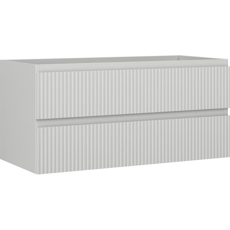 Mexen Rivel vannitoa aluskapp 100 cm, 2 sahtlit, sooneline, hall matt - 91A20-10047-2-BFF62