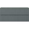 Mexen Rivel Badezimmerschrank unter dem Waschbecken 100 cm, 2 Schubladen, geriffelt, Graphit Matt - 91A20-10047-2-BFF66