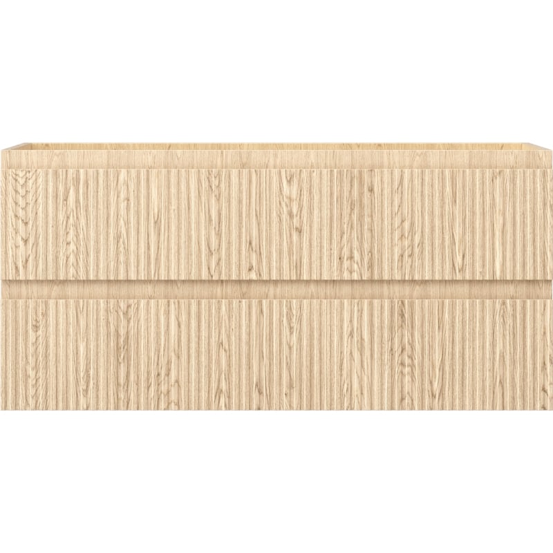 Mexen Rivel szafka łazienkowa podumywalkowa 100 cm, 2 szuflady, ryflowana , dąb - 91A20-10047-2-BFF81