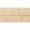 Mexen Rivel 100 cm Badezimmerschrank mit Waschbecken, 2 Schubladen, geriffelt, Eiche - 91A20-10047-2-BFF81