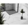 Receveur de douche carré en composite Mexen Stone+ 100 x 100 cm, gris-béton - 44611010