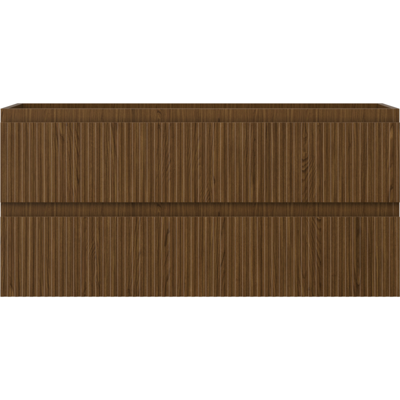 Mexen Rivel kopalna omarica pod umivalnikom 100 cm, 2 predala, rebrasta, oreh - 91A20-10047-2-BFF86