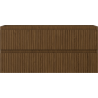 Mexen Rivel Badezimmerschrank 100 cm, 2 Schubladen, gerillt, Nussbaum - 91A20-10047-2-BFF86