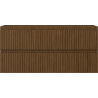Mexen Rivel meuble de salle de bains sous-lavabo 100 cm, 2 tiroirs, rainuré, noyer - 91A20-10047-2-BFF86