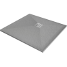 Mexen Stone+ composite square shower tray 100 x 100 cm, grey-concrete - 44611010
