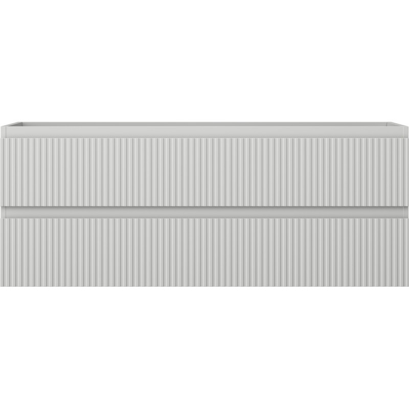 Mexen Rivel vannitoakapp kraanikausi alla 120 cm, 2 sahtlit, sooneline, hall matt - 91A20-12047-2-BFF62