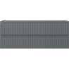 Mexen Rivel badkamerkast onder wastafel 120 cm, 2 laden, geribbeld, grafiet mat - 91A20-12047-2-BFF66