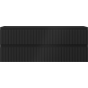 Mexen Rivel Badezimmerschrank unter Waschbecken 120 cm, 2 Schubladen, geriffelt, schwarz matt - 91A20-12047-2-BFF71