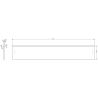 Mexen Rivel badkamerkast onder wastafel 120 cm, 2 laden, gegroefd, noten - 91A20-12047-2-BFF86