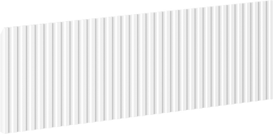 Mexen Rivel geribbelde voorkant voor badkamerkast 60 x 20 cm, wit mat - 91A20-0600-235-1-01