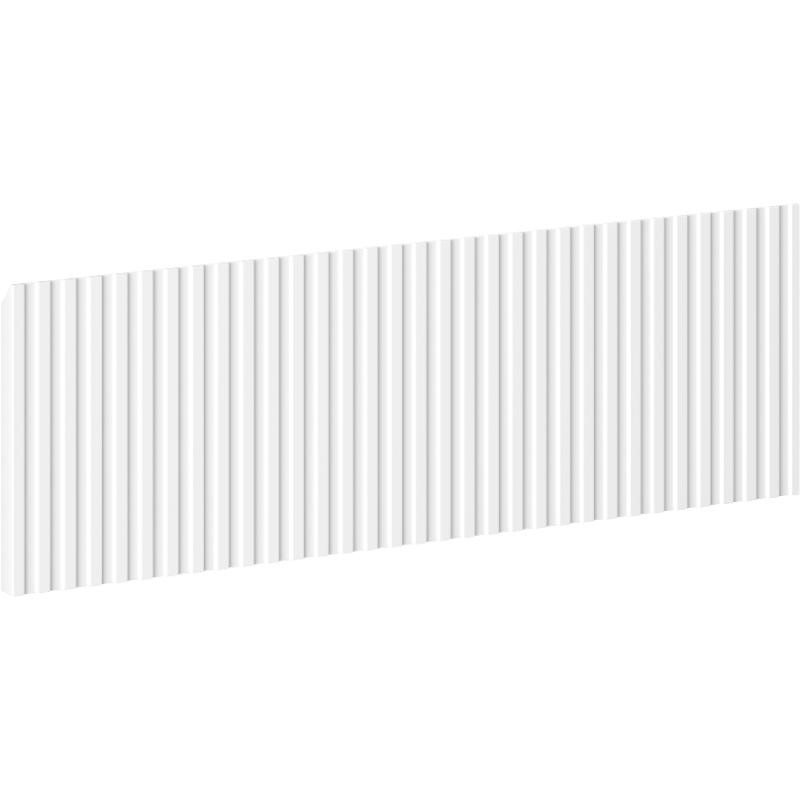 Mexen Rivel Virleeft Front fir de Kierper vum Badeschaf 70 x 20 cm, wäiss matt - 91A20-0700-235-1-01