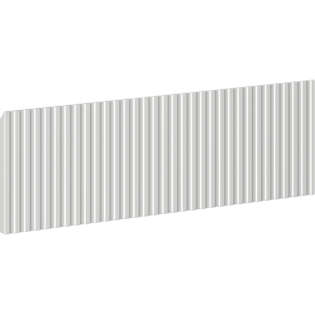 Mexen Rivel voorkant geribbeld voor badkamerkast 50 x 20 cm, grijs mat - 91A20-0500-235-1-62