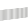 Mexen Rivel Front gerillt für Badschrankkorpus 60 x 20 cm, Grau Matt - 91A20-0600-235-1-62