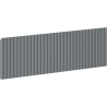 Mexen Rivel Front geriffelt für das Gehäuse eines Badezimmerschranks 70 x 20 cm, Graphit matt - 91A20-0700-235-1-66