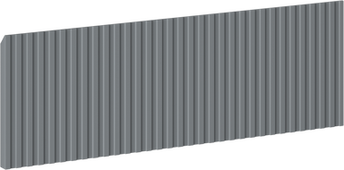 Mexen Rivel Front Rillen für Waschtischunterschrank 70 x 20 cm, Graphit Matt - 91A20-0700-235-1-66