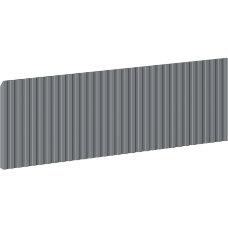 Mexen Rivel geprofileerde front voor badkamerkast 50 x 20 cm, grafiet mat - 91A20-0500-235-1-66