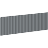 Mexen Rivel geprofileerde front voor badkamerkast 50 x 20 cm, grafiet mat - 91A20-0500-235-1-66