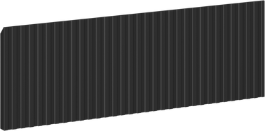 Mexen Rivel front geriffelt fir de Schafkierper vum Buedzëmmerkabinett 50 x 20 cm, schwaarz matt - 91A20-0500-235-1-71