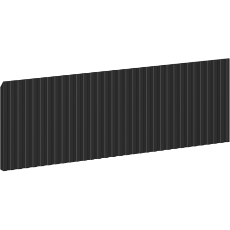 Mexen Rivel gegroefde front voor badkamerkast 60 x 20 cm, zwarte mat - 91A20-0600-235-1-71