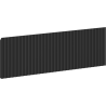 Mexen Rivel gegroefde front voor badkamerkast 60 x 20 cm, zwarte mat - 91A20-0600-235-1-71