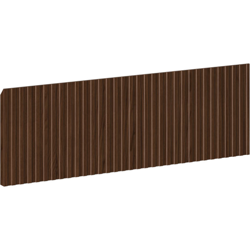 Mexen Rivel fluted front for bathroom cabinet carcass 60 x 20 cm, walnut - 91A20-0600-235-1-86