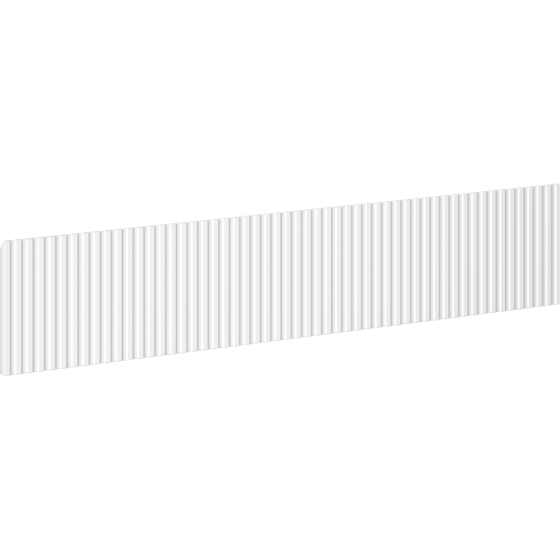 Mexen Rivel Front gerillt für Badschrankkorpus 80 x 20 cm, weiß matt - 91A20-0800-235-1-01