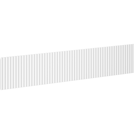 Mexen Rivel voorkant geribbeld voor badkamerkast 80 x 20 cm, mat wit - 91A20-0800-235-1-01