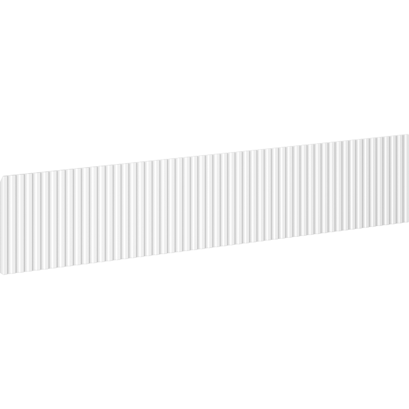 Mexen Rivel geribbelde voorzijde voor badmeubelkast 100 x 20 cm, wit mat - 91A20-1000-235-1-01