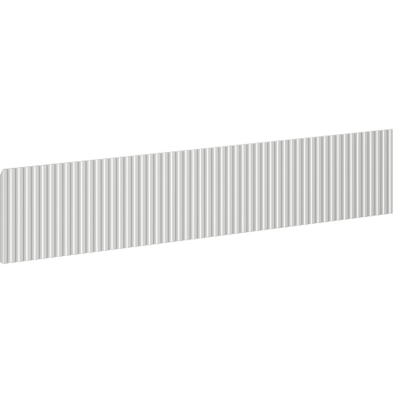 Mexen Rivel frente ondulado para el cuerpo del armario de baño 80 x 20 cm, gris mate - 91A20-0800-235-1-62