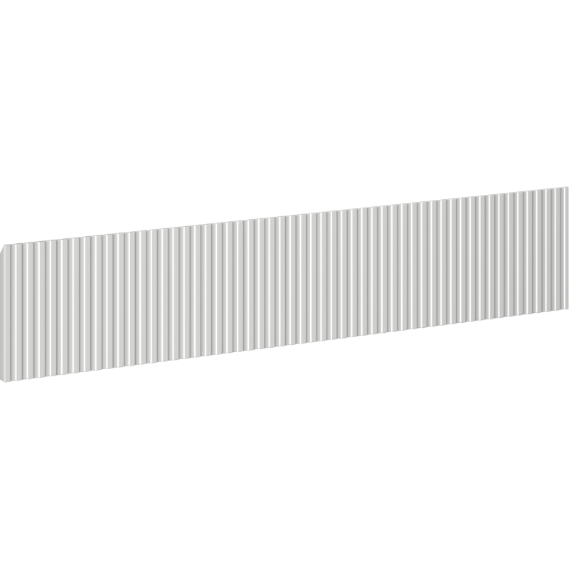 Mexen Rivel voorpaneel geribbeld voor badkamerkast 80 x 20 cm, grijs mat - 91A20-0800-235-1-62