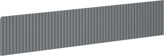 Mexen Rivel Front geriffelt für Badschrankkörper 100 x 20 cm, Graphit matt - 91A20-1000-235-1-66
